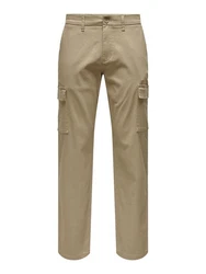 ONLY & SONS Cargohose ONSEDGE-ED CARGO LOOSE PANT Khaki