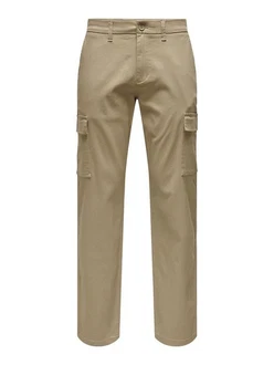 ONLY & SONS Cargohose ONSEDGE-ED CARGO LOOSE PANT Khaki ONLY & SONS Cargohose ONSEDGE-ED CARGO LOOSE PANT Khaki