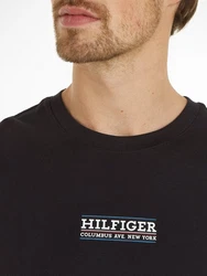 Tommy Hilfiger T-Shirt SMALL HILFIGER TEE Schwarz/Rosa/Lila