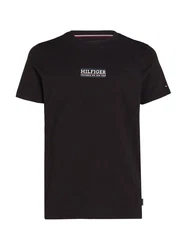 Tommy Hilfiger T-Shirt SMALL HILFIGER TEE Schwarz/Rosa/Lila