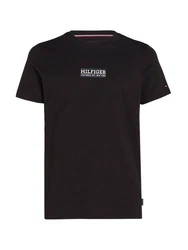 Tommy Hilfiger T-Shirt SMALL HILFIGER TEE Schwarz/Rosa/Lila