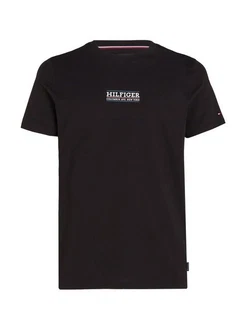 Tommy Hilfiger T-Shirt SMALL HILFIGER TEE Schwarz/Rosa/Lila