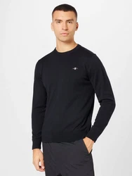 Gant Herren Pullover CLASSIC COTTON C-NECK Schwarz/schwarz (black)