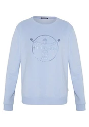 Chiemsee Sweatshirt im Label-Look Hellblau/Blau