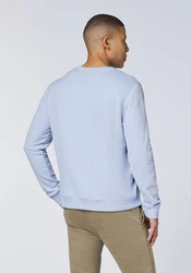 Chiemsee Sweatshirt im Label-Look Hellblau/Blau