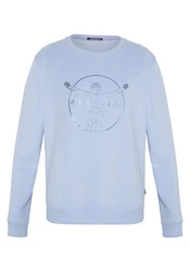 Chiemsee Sweatshirt im Label-Look Hellblau/Blau