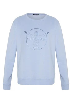 Chiemsee Sweatshirt im Label-Look Hellblau/Blau