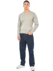 Mill&Tailor 5-Pocket Jeans Thermo Denim Dunkelblau/Blau