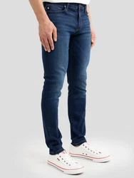 BIG STAR Skinny-fit Jeans DERIC Dunkelblau/Blau/Lila