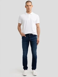 BIG STAR Skinny-fit Jeans DERIC Dunkelblau/Blau/Lila