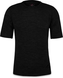 normani Thermounterhemd Herren Merino-Set T-Shirt und Unterhose Schwarz