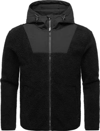 Fleecejacke Adar Angesagte Herren Plschjacke mit hohem Kragen