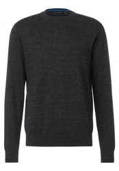 STREET ONE MEN Stehkragenpullover Dunkelgrau/Grau/Schwarz