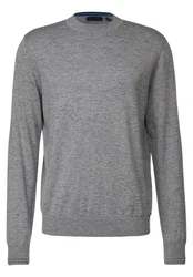 STREET ONE MEN Stehkragenpullover Hellgrau/Dunkelgrau/Grau