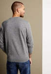 STREET ONE MEN Stehkragenpullover Hellgrau/Dunkelgrau/Grau