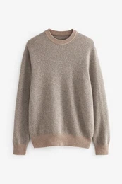 Rundhalspullover Regular Fit Signature italienischer Pullover (1-tlg)