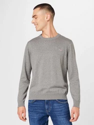 Gant Herren Pullover CLASSIC COTTON C-NECK graumeliert
