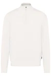 bugatti Troyer Strickpullover Grau/Weiß/Creme/Khaki