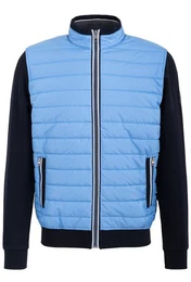 Sweatjacke mit Quersteppung