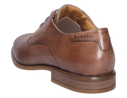 bugatti Schnürschuh Braun/Beige/Rot