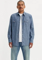 LEVI'S Hemd Barstow Western Standard Hellblau/Blau