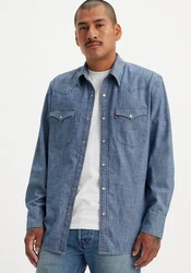 LEVI'S Hemd Barstow Western Standard Hellblau/Blau