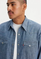 LEVI'S Hemd Barstow Western Standard Hellblau/Blau