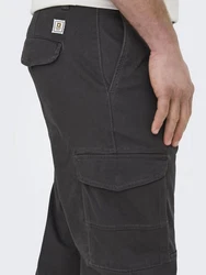 ONLY & SONS Cargohose Carter Dunkelgrau/Grau/Khaki/Hellgrau