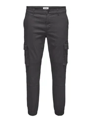 ONLY & SONS Cargohose Carter Dunkelgrau/Grau/Khaki/Hellgrau