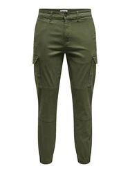 ONLY & SONS Cargohose Carter Dunkelgrün/Khaki/Grün