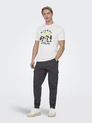 ONLY & SONS Cargohose Carter Dunkelgrau/Grau/Khaki/Hellgrau