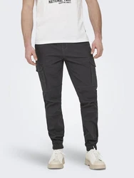 ONLY & SONS Cargohose Carter Dunkelgrau/Grau/Khaki/Hellgrau