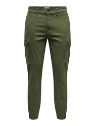ONLY & SONS Cargohose Carter Dunkelgrün/Khaki/Grün