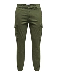 ONLY & SONS Cargohose Carter Dunkelgrün/Khaki/Grün