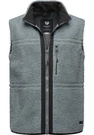 Ragwear Plüschweste Noory Vest Herren Hellgrau/Grau/Dunkelblau