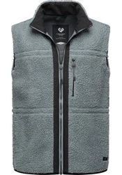 Ragwear Plüschweste Noory Vest Herren Hellgrau/Grau/Dunkelblau