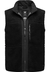 Ragwear Plüschweste Noory Vest Herren Schwarz