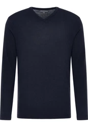 Eterna Strickpullover Dunkelblau/Blau