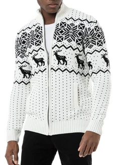 RedBridge Strickjacke Norweger Slim-Fit