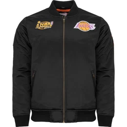 Bomberjacke Satin PATCHES Los Angeles Lakers