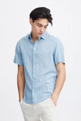 Casual Friday Kurzarmhemd CFAksel SS linen mix shirt 