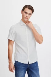 Casual Friday Kurzarmhemd CFAksel SS linen mix shirt Weiß/Grau/Creme