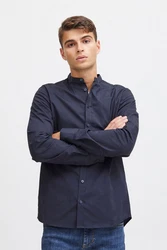 Casual Friday Langarmhemd CFAnton LS CC Dunkelblau