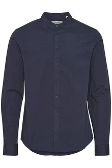 Casual Friday Langarmhemd CFAnton LS CC Dunkelblau