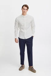 Casual Friday Langarmhemd CFAnton LS CC Weiß/Creme/Grau