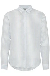 Casual Friday Langarmhemd CFAnton LS BD Shirt Hellblau/Grau
