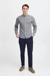 Casual Friday Langarmhemd CFAnton LS BD Shirt Grau