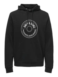 ONLY & SONS Hoodie ONSLAMER REG INTERLOCK SWEAT HOODIE Schwarz