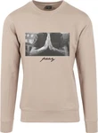 Mister Tee Rundhalspullover Pray Crewneck (1-tlg) Grau/Beige/Braun