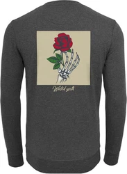 Mister Tee Rundhalspullover Wasted Youth Crewneck Rot/Rosa/Dunkelgrau/Hellgrau